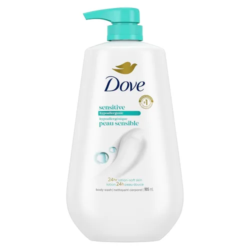 Vista 17 de Dove gel de baño, Sensitive Skin, 34 oz