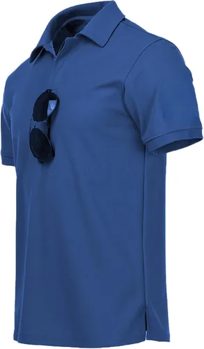 Vista 3 de SCODI Polo para hombre, casual, manga corta, polo de golf, atlético, diario, cuello camisa, camiseta de tenis