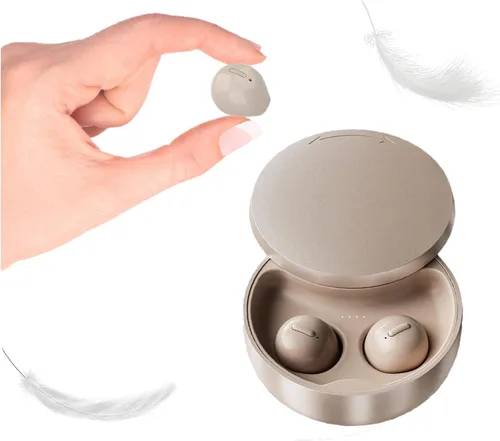 Vista 12 de Auriculares invisibles para dormir, auriculares Bluetooth más pequeños, mini auriculares inalámbricos discretos, auriculares Bluetooth pequeños