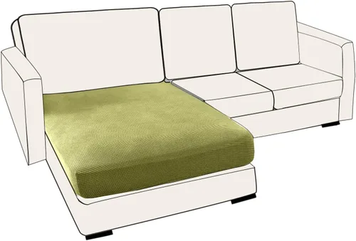 Vista 34 de UNBBRRL Fundas de cojín de asiento para sofá, elásticas, funda de cojín individual para sofá, fundas de cojín para sofá, fundas de héroe protegen