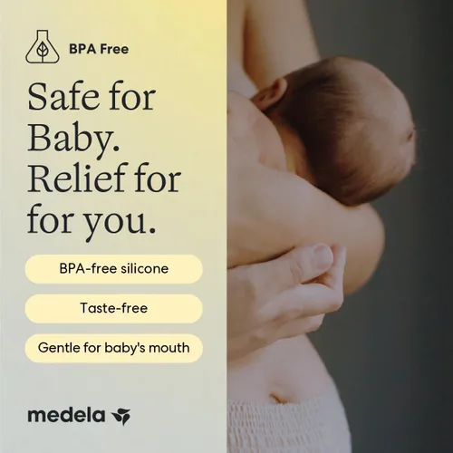 Vista 5 de Medela Contacto Protectores de pezones para lactancia materna, Amarillo