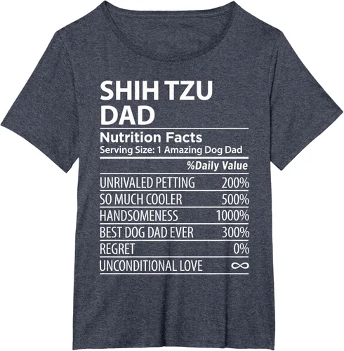Vista 84 de Shih Tzu Dad - Camiseta divertida para dueño de perro Shih Tzu, Negro