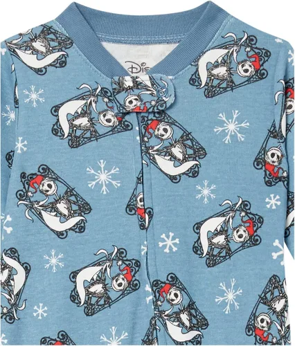 Vista 4 de Tienda Essentials Disney Marvel Star Wars - Pijama unisex de algodón con pies de ajuste cómodo para bebés, paquete múltiple