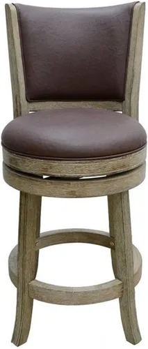 Vista 13 de Boraam Augusta - Silla alta giratoria de altura Cepillo de alambre de madera flotante y avena