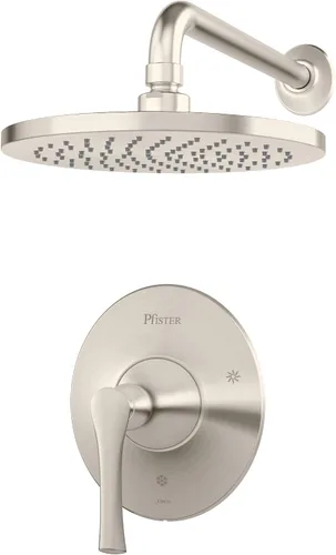 Vista 7 de Pfister LG89-7RHBG Rhen - Borde de ducha con 1 mango, oro cepillado