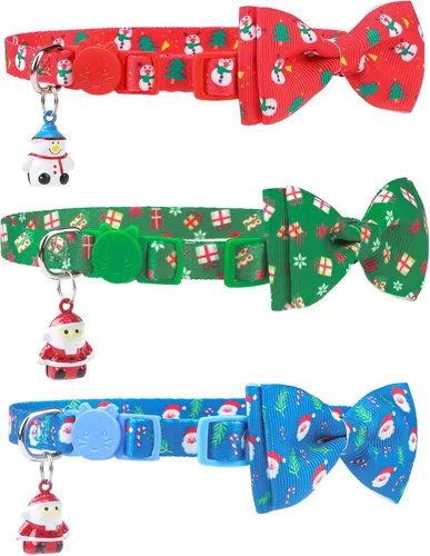 Vista 16 de PUPTECK Airtag - Collar de gato ajustable con campanas, collar de gatito ajustable para niñas y niños pequeños, cachorro, conejito, bonito accesorio