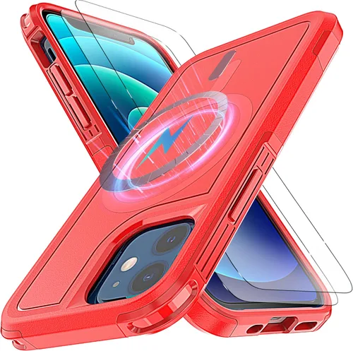 Vista 7 de Funda para iPhone 13 Pro Max y iPhone 14 Pro Max, [compatible con MagSafe] [prueba anticaídas de 10 pies] [2 protectores de pantalla de TPE]