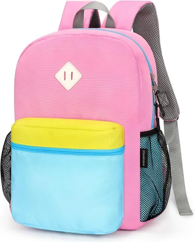 Vista 24 de Mochila para niños pequeños STEAMEDBUN para niños y niñas, mochila escolar para niños pequeños, Negro, 15 pulg., pequeña, Classic