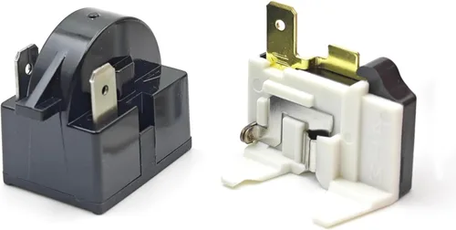 Vista 4 de Compresor de refrigerador 4.7 Ohm 3-Pin PTC Start Relay & Overload Kit Compatible con mini refrigeradores, refrigeradores de bebidas y vino/cerveza