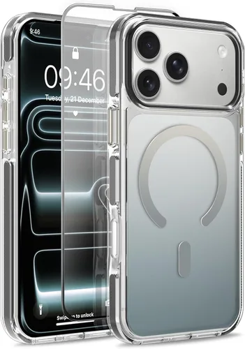 Vista 262 de Funda magnética para Google Pixel 10 Pro XL [compatible con Magsafe] [bonito diseño fluorescente de moda] a prueba de golpes, delgada, translúcida