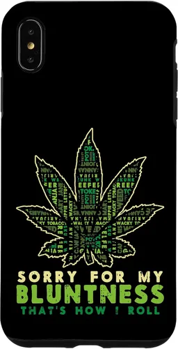 Vista 11 de iPhone 16 Sorry Bluntness How I Roll Weed Cannabis 420 THC Stoner Gift Case