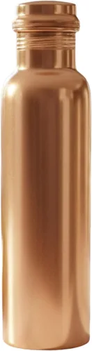Vista 7 de Botella de agua de cobre puro de 34 onzas, recipiente ayurvédico auténtico para apoyo inmunológico y bienestar, ecológica, sin BPA, 100% cobre