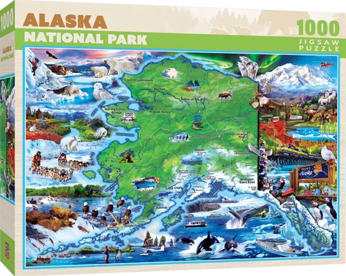 Vista 20 de MasterPieces National Parks Maps - Rompecabezas de 1000 piezas para adultos, familia o jóvenes - Parques Nacionales de Estados Unidos por Anderson