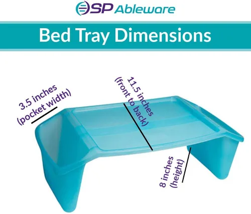 Vista 6 de SP Ableware Maddak Ableware - Bandeja de cama (el color puede variar) (764170000), surtido, universal (49260) (paquete de 2)