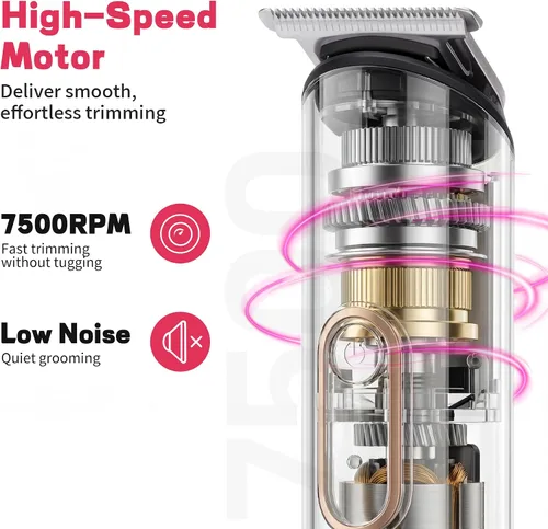 Vista 4 de PRITECH Recortadora de pelo Pubic para mujer, recortadora de bikini recargable para mujer, cabello púbico, uso húmedo y seco, afeitadora eléctrica