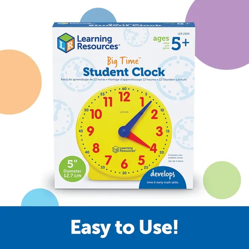 Vista 5 de Learning Resources Big Time reloj de estudiante, 12 horas
