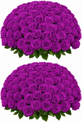 Vista 17 de [Usado] 50 flores artificiales de rosas blancas Beige