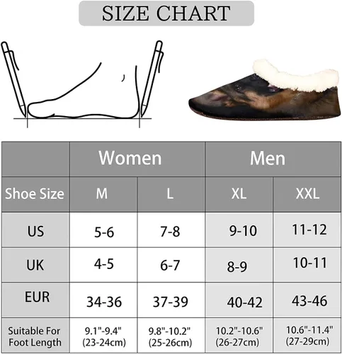 Vista 7 de Bardic Pantuflas de casa para mujeres y hombres, antideslizantes, acogedoras, divertidas, mullidas, para interiores y exteriores