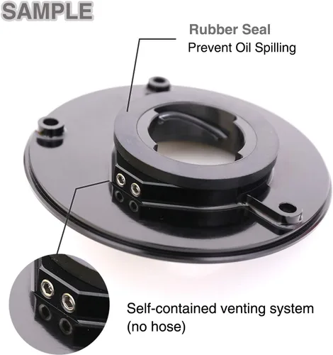 Vista 3 de Tapa de combustible de gas de liberación rápida CNC verde REVO compatible con ZX-6R Ninja 07-18 ER-6F 06-16 Z1000 SX 11-18 KLZ1000 12-18 2019