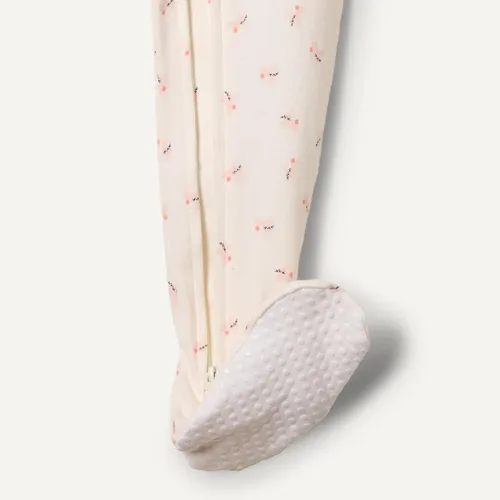 Vista 3 de Tienda Essentials x Sofia Grainge - Pijama unisex de algodón con pies para niños pequeños y bebés, paquete de 2