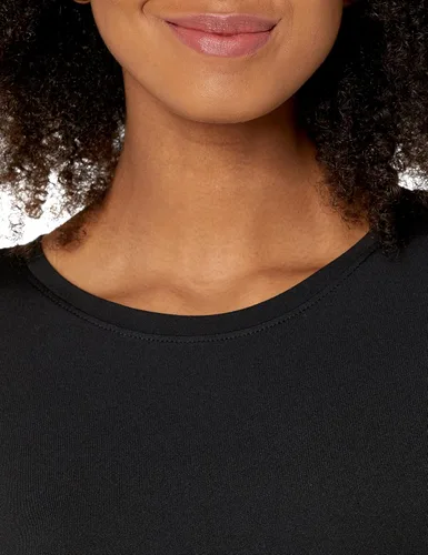 Vista 98 de Amazon Essentials Camiseta de manga corta con cuello redondo para mujer, de secado rápido, para entrenamiento, gimnasio, paquete múltiple