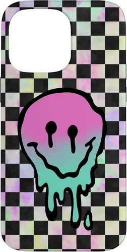 Vista 21 de Blah Drippy Pink Teal Y2K Graphic Case for iPhone 17