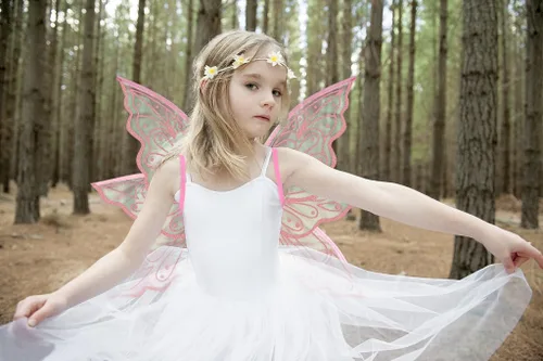 Vista 3 de ALIBBON Fairy Wings Transparent Fairy Wings Costume for Kids Boys Girls, Glitter Butterfly Wings Dress Up Accessories