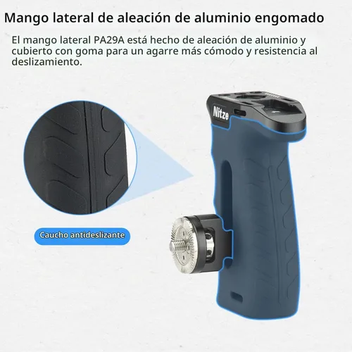 Vista 4 de Nitze Mango lateral ergonómico rosetón - PA29A