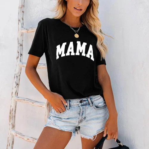 Vista 4 de Tomteamell Mama Shirt - Camiseta de manga corta para mujer