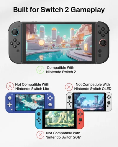 Vista 2 de Belkin TemperedGlass - Protector de pantalla antirreflectante para Nintendo Switch de dureza 2-9H, delgado, resistente a los arañazos, incluye marco
