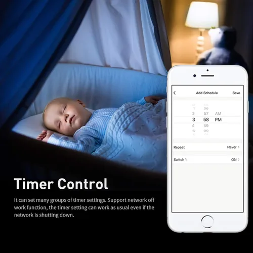 Vista 6 de Jinvoo Interruptor de luz táctil inteligente WiFi de pared, control remoto para teléfono inteligente, compatible con iOS y Android, con Alexa Echo