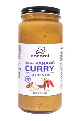 Vista 15 de Parami Salsa de curry tailandés tamaño 16 onzas (sin gluten, sin lácteos, sin nueces) (paquete de 1, verde)