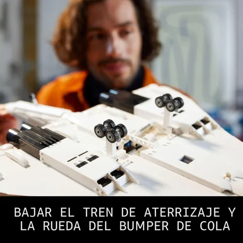 Vista 5 de LEGO Icons Concorde Modelo de Avión, Regalo para Adultos, Construye un Modelo Réplica del Avión Comercial Supersónico más Famoso del Mundo