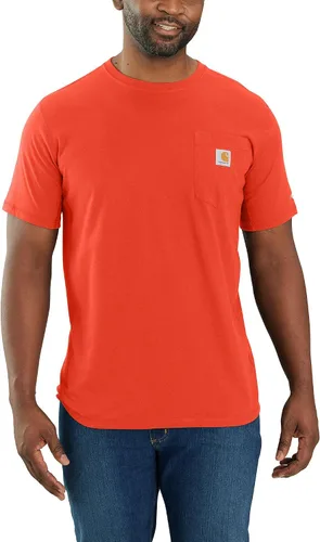 Vista 10 de Carhartt Para Hombre 104616 Force® Ajuste Relajado Peso Medio Manga Corta con Bolsillo Aventurine