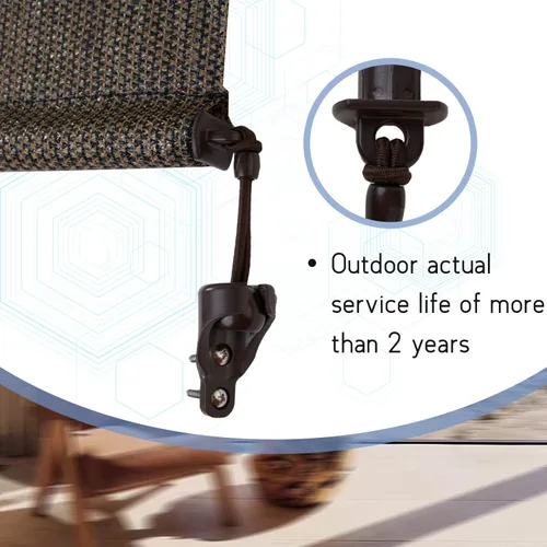 Vista 4 de Kit de sombreado solar y cubierta de extremo, resistente a la intemperie, adecuado para persianas enrollables Coolaroo al aire libre, persianas