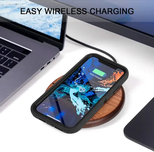 Vista 6 de Sansunto Funda para iPhone 13 Pro Max Case y 12 Pro Max Case, Protección de Cuerpo Completo Resistente Heavy Duty a Prueba de Golpes Grado Militar 3