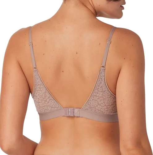Vista 3 de Maidenform Pure Comfort - Bralette de encaje elástico, brasier triangular inalámbrico con copas extraíbles, brasier cómodo