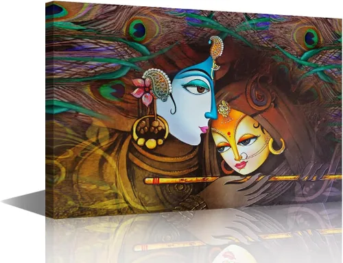 Vista 21 de Lienzo decorativo de pared para sala de estar, cuadros de dios hindúes, obras de arte modernas, decoración giclée, pósteres e impresiones de madera