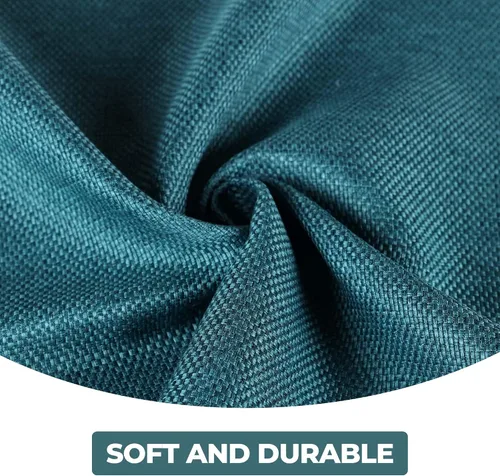 Vista 4 de Superior Cortinas opacas, aisladas, cortinas con bloqueo solar para dormitorio, sólidas, texturizadas, ventana de sala de estar, tejido térmico