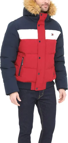 Vista 5 de Tommy Hilfiger Chaqueta bomber de esnórquel acolchada de tela ártica para hombre