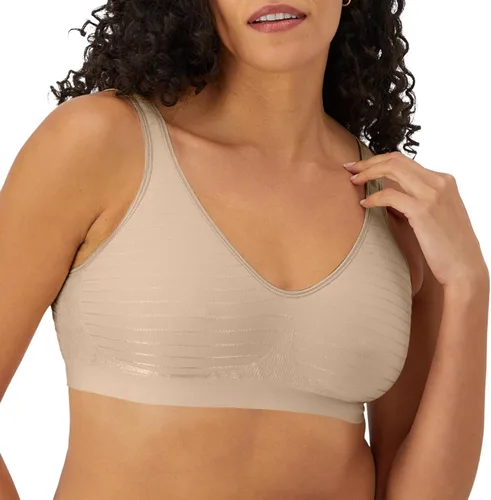 Vista 11 de Bali Sostén sin varillas para mujer, Comfort Revolution - Sostén sin costuras estilo camiseta para mujer, ComfortFlex Fit Almendra Az