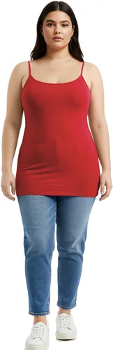 Vista 303 de Emmalise Camisola larga casual básica para mujer, con tirantes ajustables, top en capas