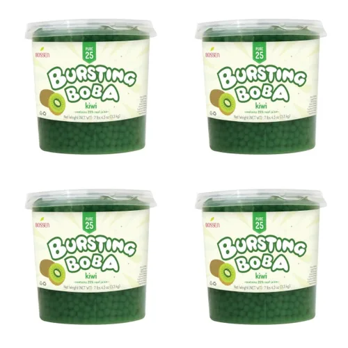 Vista 12 de Bossen Bursting Boba Pure25 relleno con un refrescante líquido afrutado que crea una explosión de sabor en tu boca. Haz en Taiwán 7.04 libras cada