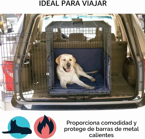 Vista 7 de Pet Dreams El juego de 3 piezas incluye funda para jaula de perro, alfombrilla para perro y almohadilla protectora. Ropa de cama lavable para Gris