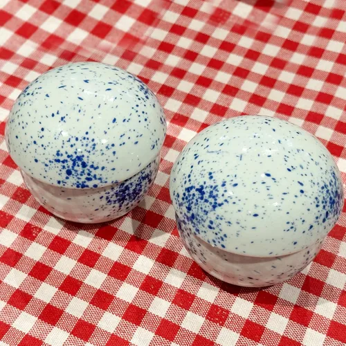 Vista 4 de Cinf Juego de 2 ollas japonesas de 6 onzas con tapa para cocina de vapor, cuencos de cerámica para sopa, tazones para crema de huevo y verduras