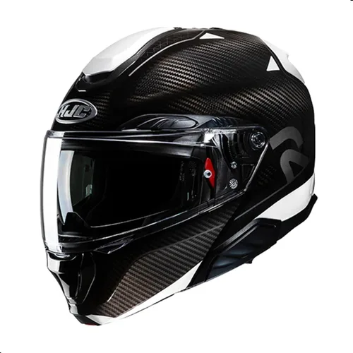 Vista 4 de Casco para motocicleta HJC RPHA 91 Carbon Noela con visor HJ-37 Pinlock, aprobado por DOT (MC1, X-Small)