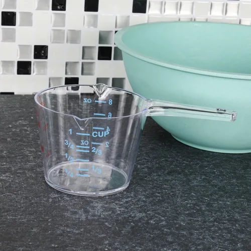 Vista 3 de Chef Craft Select - Taza medidora de plástico, 1 taza, transparente