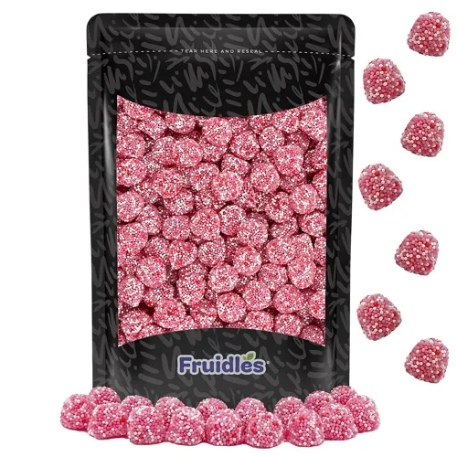 Vista 6 de Fruidles Sour Flowers Gummy Candy, deliciosas gomitas de sabores de frutas recubiertas de azúcar (1 libra)