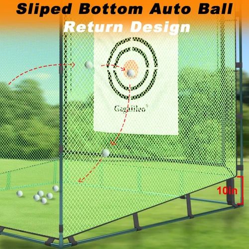 Vista 5 de Redes de práctica de golf para conducción en el patio trasero, uso en interiores, redes de conducción de golf resistentes para patio trasero, redes