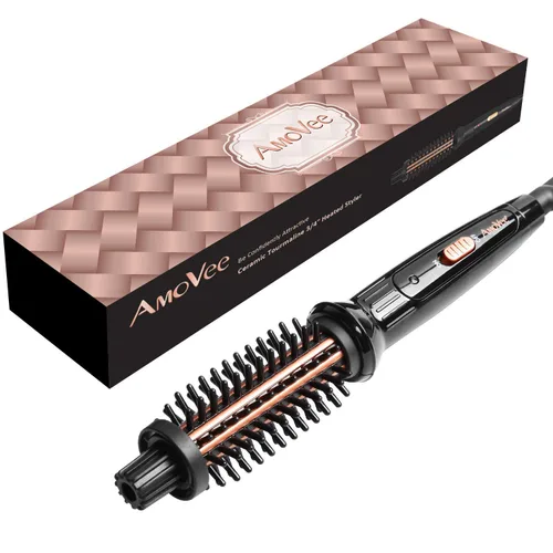 Vista 8 de Cepillo de rizador, cepillo para rizar con rizadores antiquemaduras para cabello corto